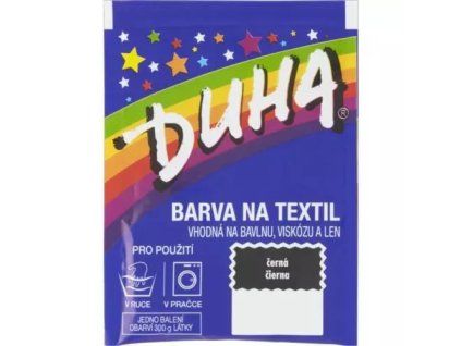 Duha barva na textil č.17 - 15g Černá