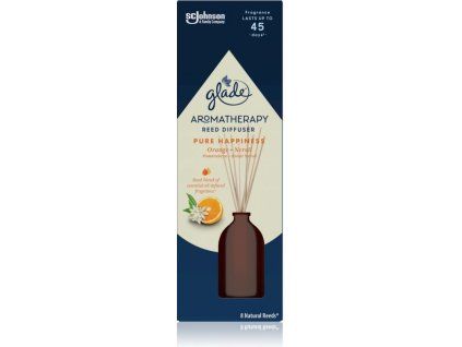 Glade Aromatherapy Reed Diffuser Pure Happiness aroma difuzér vonné tyčinky 80 ml