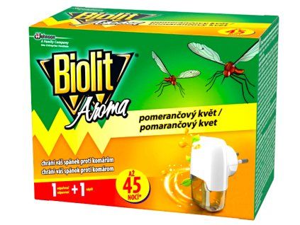 Biolit Aroma Elektrický odpařovač s vůní pomeranče proti komárům 45 nocí strojek + náplň 27 ml