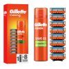 Gillette Fusion náhradní hlavice 8 ks  + gel na holení ZDARMA