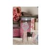 Emocio Sklo se skleněným víčkem Pink Flower vonná svíčka 93x142 mm