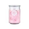 Emocio Sklo se skleněným víčkem Pink Flower vonná svíčka 93x142 mm