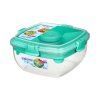 Sistema Krabička s miskou na salát To Go Salad s oddělenými komorami s příborem 1,1 l, mix barev