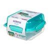 Sistema Dělený svačinový box To Go LunchStack Square 1,24 l, mix barev