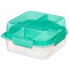 Sistema Dělený svačinový box To Go LunchStack Square 1,24 l, mix barev