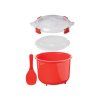 Sistema Rýžovar Microwave Rice cooker 2,6 l, červená