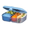 Sistema Dělený svačinový box Ocean Bound Ribbon Lunch s nádobou na jogurt 1,1 l, mix barev