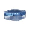 Sistema Dělený svačinový box Ocean Bound Bento Cube s nádobou na jogurt a 2 tácky 1,25 l, mix barev