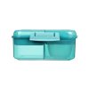 Sistema Dělený svačinový box Ocean Bound Bento Cube s nádobou na jogurt a 2 tácky 1,25 l, mix barev