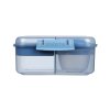 Sistema Dělený svačinový box Ocean Bound Bento Cube s nádobou na jogurt a 2 tácky 1,25 l, mix barev
