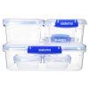 Sistema Sada 6 vodotěsných krabiček na potraviny KLIP IT PLUS 2x 180 ml, 2x 400 ml, 1x 1 l a 1x 2,2 l
