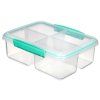 Sistema Dělený svačinový box To Go Quad Split 1,7 l, mátová