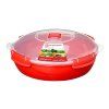 Sistema Kulatá miska pro skladování a ohřívání jídla Microwave dish 1,29 l, červená