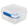 Sistema Dělený svačinový box To Go Lunch Cube Max s nádobou na jogurt s dvojitým víčkem 2l, mix barev