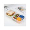 Sistema Dělený svačinový box To Go Lunch Cube Max s nádobou na jogurt s dvojitým víčkem 2l, mix barev