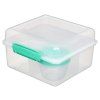 Sistema Dělený svačinový box To Go Lunch Cube Max s nádobou na jogurt s dvojitým víčkem 2l, mix barev
