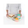 Sistema Dělený svačinový box To Go Lunch Cube Max s nádobou na jogurt s dvojitým víčkem 2l, mix barev