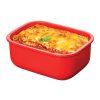 Sistema Box na ohřev jídla Microwave rectangular 525 ml, červená