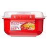 Sistema Box na ohřev jídla Microwave rectangular 525 ml, červená