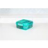 Sistema Dělený svačinový box Lunch Bento Cube s nádobou na jogurt a 2 tácky 1,25 l, mátová