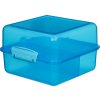 Sistema Dělený svačinový box Lunch Cube s 2 oddíly 1,4 l, modrá