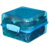 Sistema Dělený svačinový box Lunch Cube s 2 oddíly 1,4 l, modrá