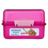 Sistema Dělený svačinový box Lunch Cube s 2 oddíly 1,4 l, růžová
