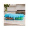Sistema Dělený svačinový box Lunch Small Split se 2 oddíly 350 ml, modrá