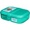Sistema Dělený svačinový box Lunch Ribbon s nádobou na jogurt 1,1 l, mátová