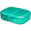 Sistema Dělený svačinový box Lunch Ribbon s nádobou na jogurt 1,1 l, mátová