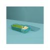 Sistema Dělený svačinový box Ocean Bound Slide n Snack 445 ml, mátová