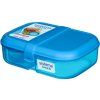 Sistema Dělený svačinový box Lunch Ribbon s nádobou na jogurt 1,1 l, modrá