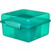 Sistema Dělený svačinový box Lunch Cube Max s nádobou na jogurt s dvojitým víčkem 2 l, mátová