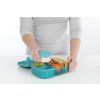 Sistema Dělený svačinový box Ocean Bound Ribbon Lunch s nádobou na jogurt 1,1 l, mátová