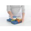 Sistema Dělený svačinový box Ocean Bound Ribbon Lunch s nádobou na jogurt 1,1 l, modrá