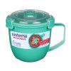 Sistema Hrnek na polévku a dušené pokrmy Microwave Large Soup Mug 900 ml, mátová