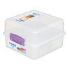 Sistema Dělený svačinový box Lunch Cube s 2 oddíly 1,4 l, fialová