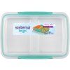 Sistema Dělený svačinový box To Go Small Split se 2 oddíly 350 ml, mátová