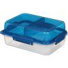 Sistema Dělený svačinový box To Go LunchStack Rectangle 1,8 l, modrá