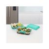 Sistema Dělený svačinový box To Go LunchStack Rectangle 1,8 l, zelená