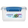 Sistema Svačinový box s příborem To Go Lunch Plus 1,2 l, modrá