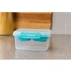 Sistema Dělený vodotěsný box na jídlo To Go STAX, 1,15 l, zelená