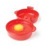 Sistema Dóza na vaření vajec Microwave easy eggs 271 ml, červená