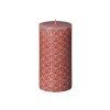 Bolsius svíčka válec Misty Pink Rustic Silhouette 68x130mm