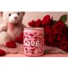 Bolsius Sklo Srdíčka Love, Vanilka, vonná svíčka 68x80mm
