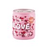 Bolsius Sklo Srdíčka Love, Vanilka, vonná svíčka 68x80mm