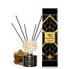 OBSIDIAN BLACK | difuzér s FLOW květinou & tyčinkami | PARFUMIA® | 200 ml