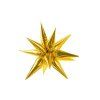 Balónek fóliový 70 cm 3D Star zlatá 1 ks