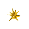 Balónek fóliový 70 cm 3D Star zlatá 1 ks