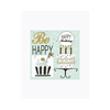 Ubrousky Happy Birthday 33 x 33 cm zelený 20 ks